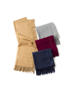 Wool cashmere stole