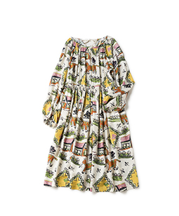 Strolling cat smock dress