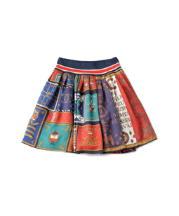 Royal Flag tartan ２Face skirt