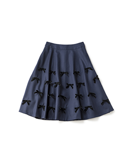 Joyful ribbon flare skirt