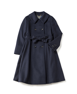 Ribbon belt gored coat