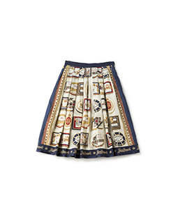 Royal chocolate tuck skirt