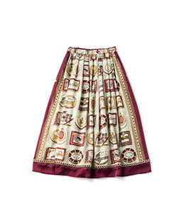 Royal chocolate long skirt