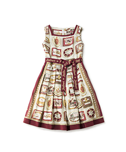 Royal chocolate square dress