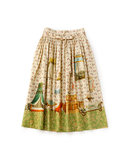 Drawing room dress skirt