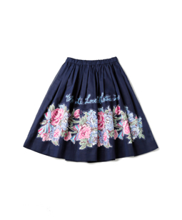 Organdy Beautiful Bouquet decoupage skirt