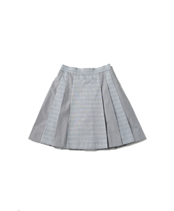 British check mini skirt