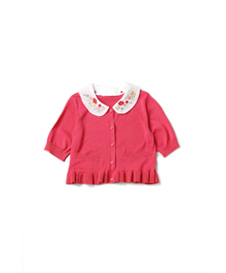 Garden EMB collar knit bolero