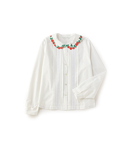 Strawberry embroidery blouse