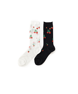 Strawberry garden crew socks