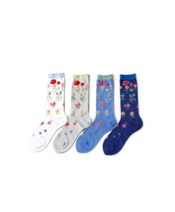 Straycat's Garden crew socks