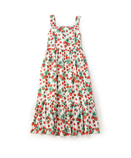 Strawberry garden strap dress