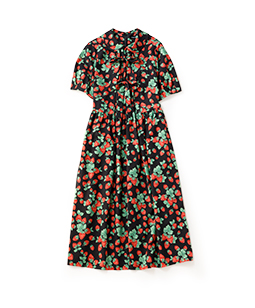 Strawberry garden double ribbon dress