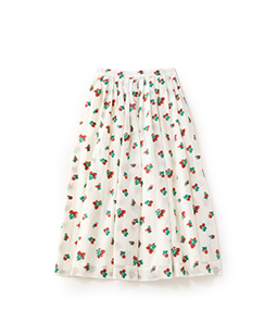 Strawberry jacquard dress skirt