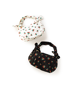 Strawberry jacquard crumple bag