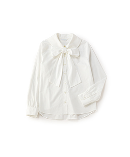 Big bow ribbon shirt