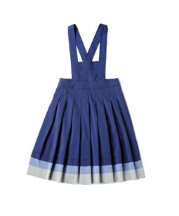 Chambray taffeta dormitory skirt