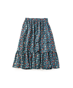 Wild cherry scallop skirt
