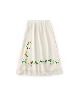 Swinging Daisy sheer skirt