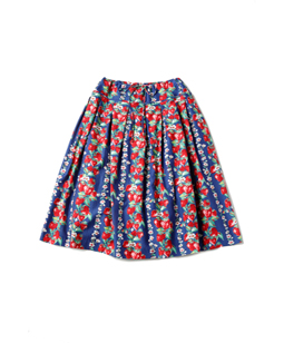 Strawberry Topiary tuck skirt