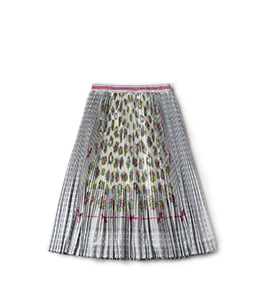 Chromos bouquet and dot print pleats skirt