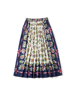 Chromos bouquet sheer skirt