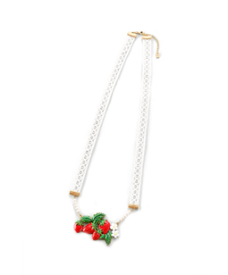 Strawberry Topiary necklace