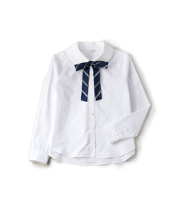 Quatre collar bow ribbon shirt