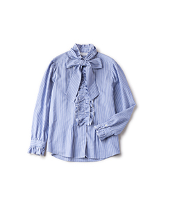 Picot frill dress shirt