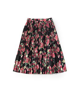 Strawberry palace flare pleats skirt
