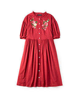 Strawberry EMB dress