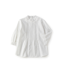 Cotton lawn lace victorian blouse