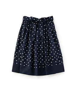 Sprinkled flowers wrapped skirt