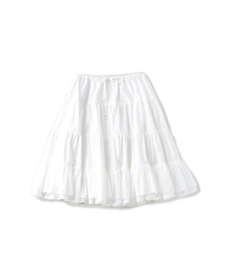 Material MIX tiered skirt
