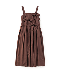 Front  ribbon strap dress