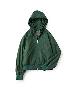 Frill liner hooded blouson