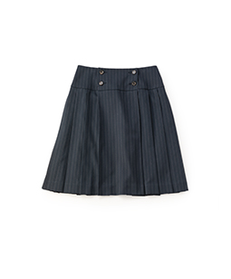 Bespoke stripe pleats skirt