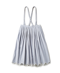 Marine Stripe scallop EMB skirt