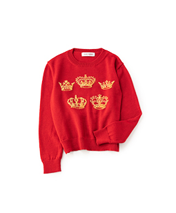 Bespoke crown braided sweater