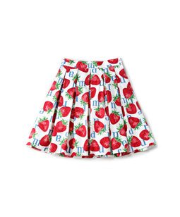 Strawberry Meets Logo mini skirt