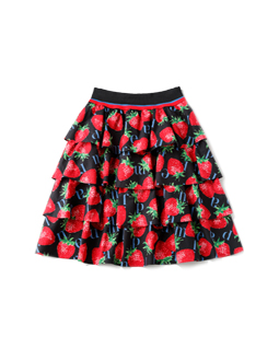 Strawberry Meets Logo dirndl skirt