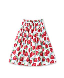 Strawberry Meets Logo midi skirt