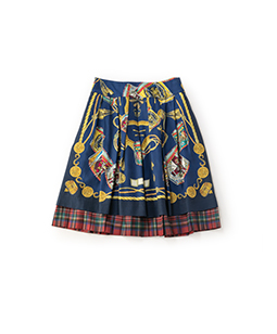 Royal drums•Tartan check trimming skirt