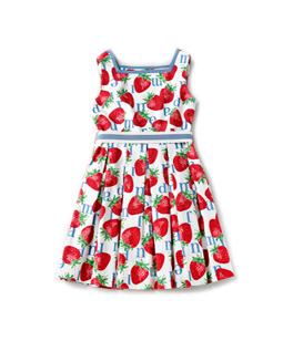 Strawberry Meets Logo back frill dress