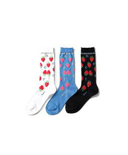 Strawberry Meets Logo crew socks