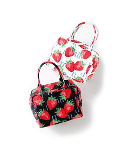 Strawberry Meets Logo square bag