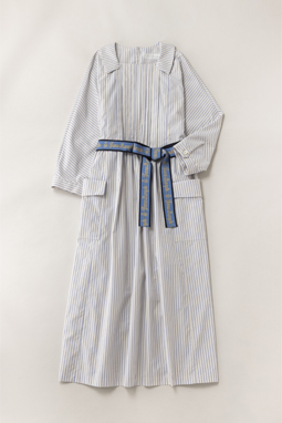 French logo ribbon tablier dress