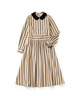 Satin stripe dormitory dress