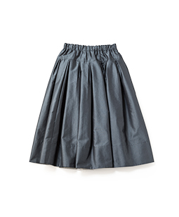 T/C herringbone quatre tuck skirt