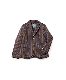 Regimental stripe blazer jacket